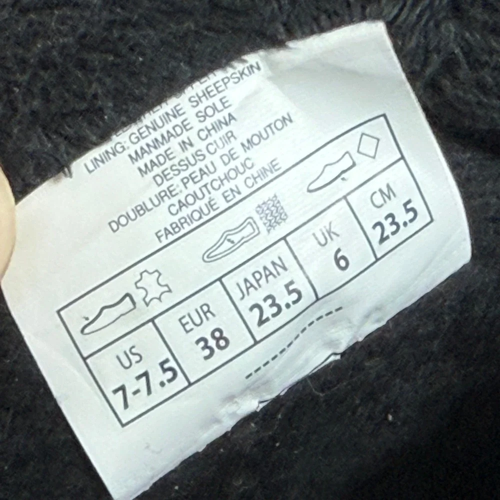 Pajar Canada Snow Boots Women 7‎ Ceria  Shearling Platform Black Waterproof NWT